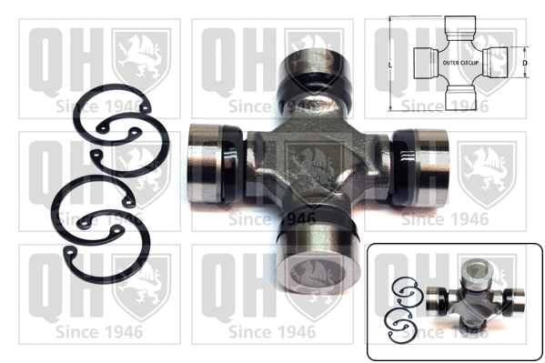Universal Joint, differential pinion gear (QL16204)