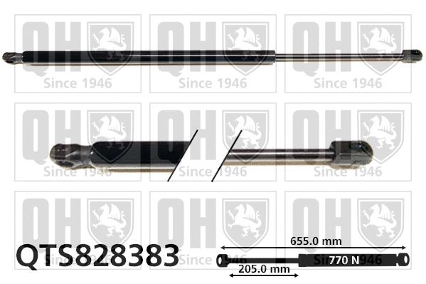 Gas Spring, boot/cargo area (QTS828383)
