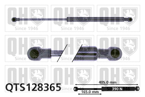 Gas Spring, boot/cargo area (QTS128365)
