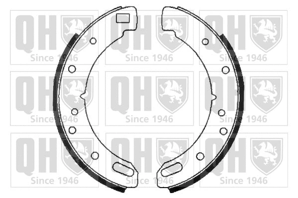Brake Shoe Set, parking brake (BS784)