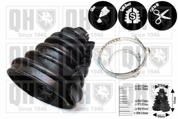 Bellow Kit, drive shaft (QJB6500)