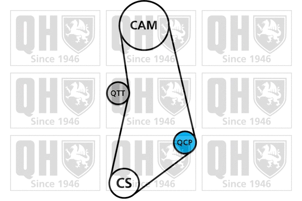 Water Pump & Timing Belt Kit (QBPK7180)