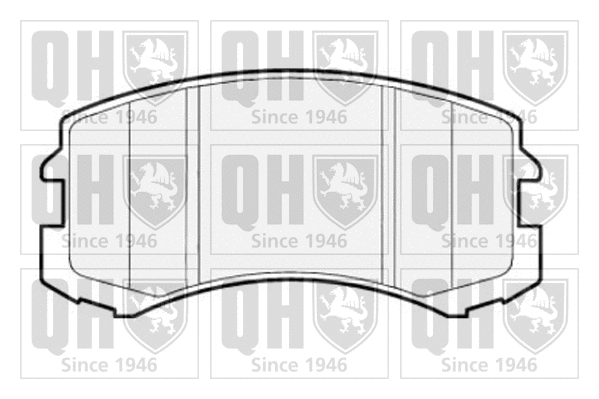 Brake Pad Set, disc brake (BP1613)