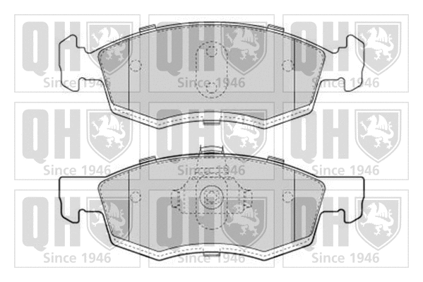 Brake Pad Set, disc brake (BP1639)