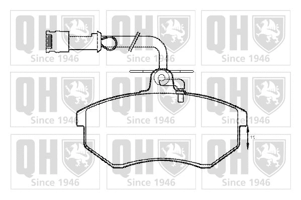 Brake Pad Set, disc brake (BP399)