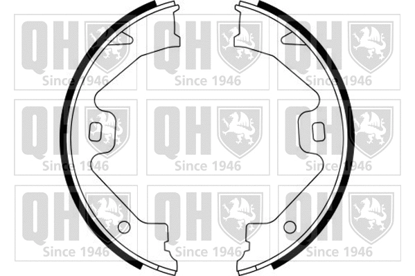 Brake Shoe Set, parking brake (BS1141)