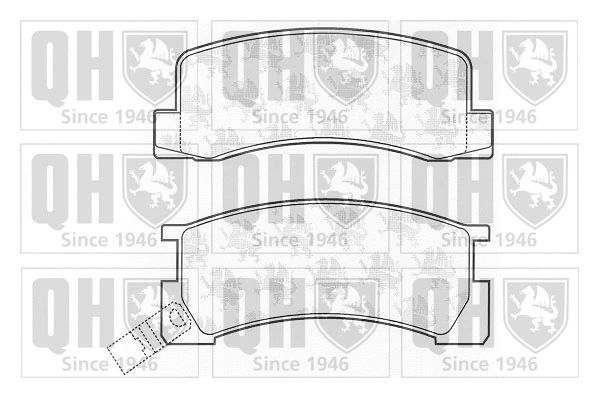 Brake Pad Set, disc brake (BP488)