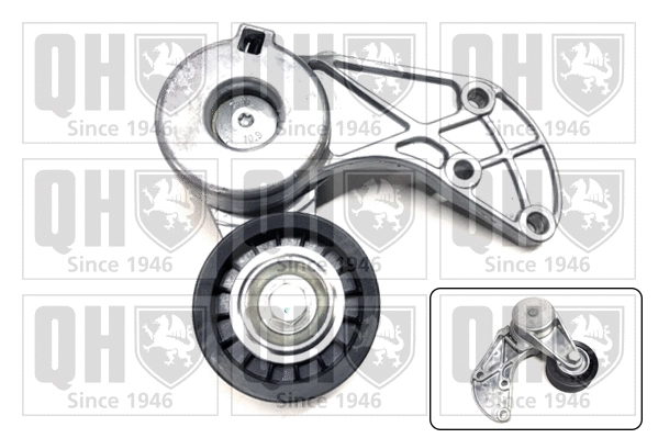 Tensioner Pulley, V-ribbed belt (QTA1512)