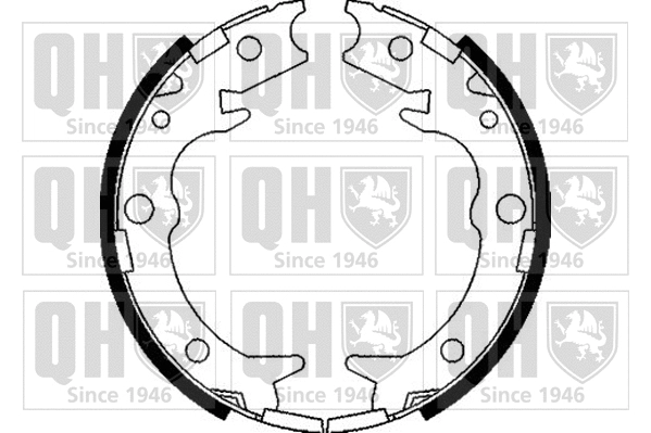 Brake Shoe Set, parking brake (BS1095)