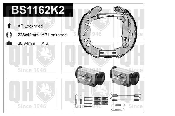 Brake Shoe Set (BS1162K2)