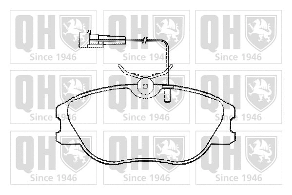 Brake Pad Set, disc brake (BP740)
