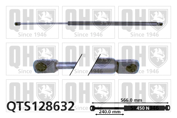 Gas Spring, boot/cargo area (QTS128632)