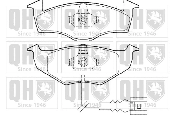 Brake Pad Set, disc brake (BP1372)