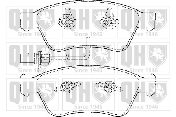 Brake Pad Set, disc brake (BP1497)