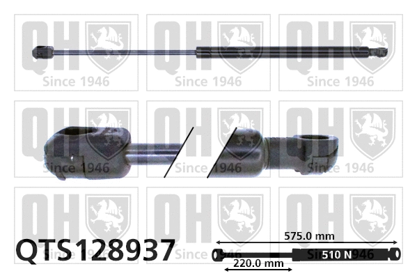 Gas Spring, boot/cargo area (QTS128937)