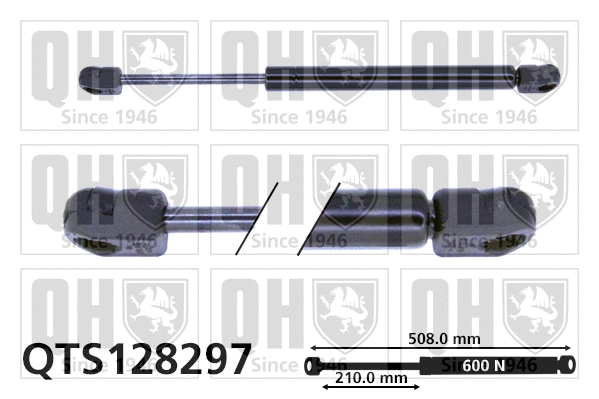 Gas Spring, boot/cargo area (QTS128297)
