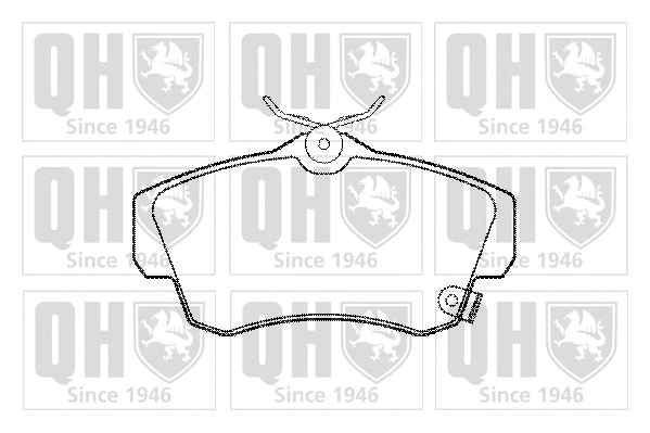 Brake Pad Set, disc brake (BP1257)