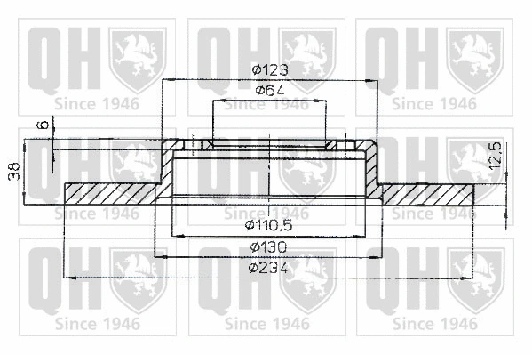 Brake Disc (BDC4222)