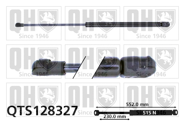 Gas Spring, boot/cargo area (QTS128327)