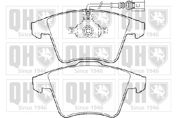 Brake Pad Set, disc brake (BP1456)