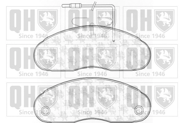 Brake Pad Set, disc brake (BP657)