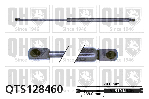 Gas Spring, boot/cargo area (QTS128460)