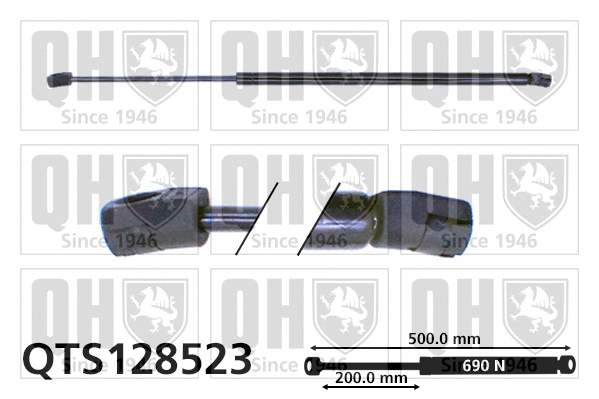 Gas Spring, boot/cargo area (QTS128523)