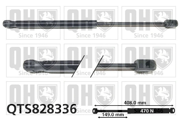 Gas Spring, boot/cargo area (QTS828336)