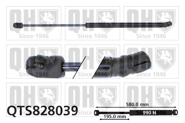Gas Spring, boot/cargo area (QTS828039)