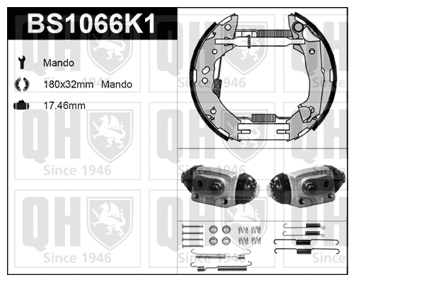 Brake Shoe Set (BS1066K1)