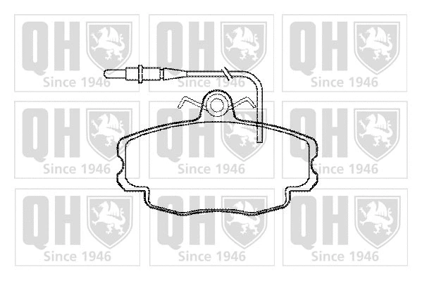 Brake Pad Set, disc brake (BP536)