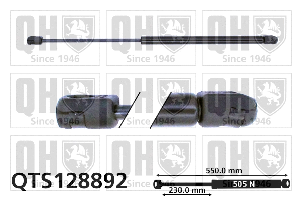Gas Spring, boot/cargo area (QTS128892)