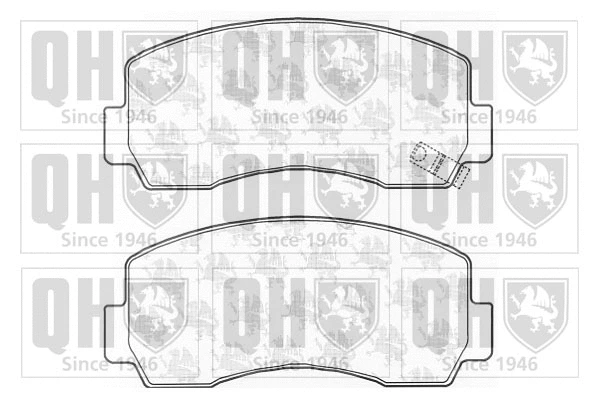 Brake Pad Set, disc brake (BP1165)