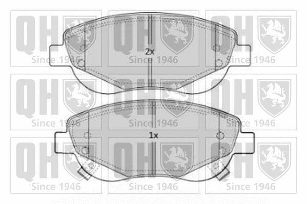 Brake Pad Set, disc brake (BP1683)