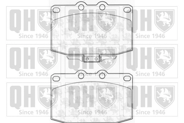 Brake Pad Set, disc brake (BP674)