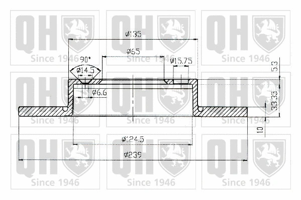 Brake Disc (BDC4957)