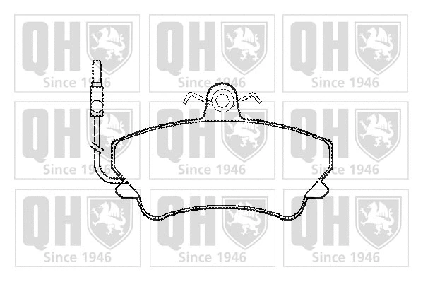 Brake Pad Set, disc brake (BP743)