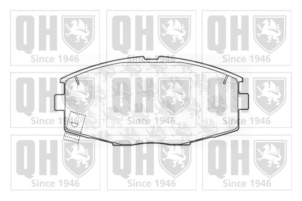 Brake Pad Set, disc brake (BP656)