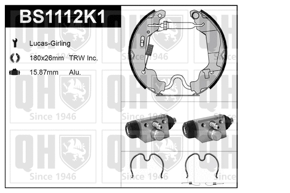 Brake Shoe Set (BS1112K1)