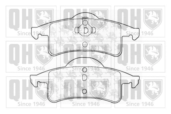 Brake Pad Set, disc brake (BP1266)