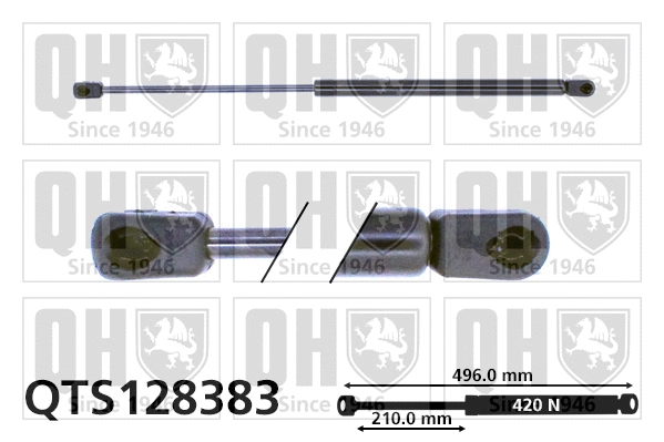 Gas Spring, boot/cargo area (QTS128383)