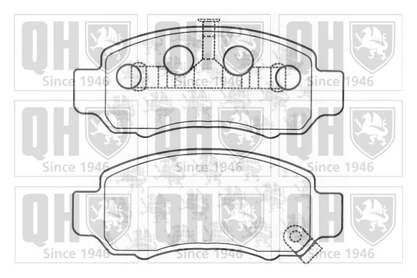 Brake Pad Set, disc brake (BP1146)