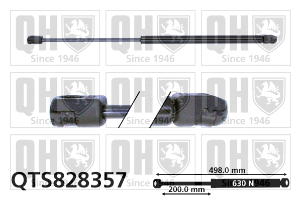 Gas Spring, boot/cargo area (QTS828357)