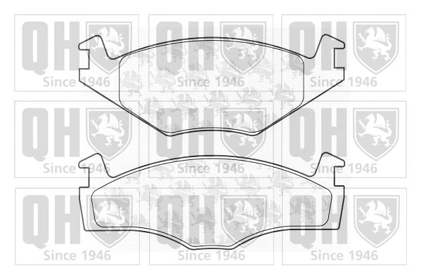 Brake Pad Set, disc brake (BP374)