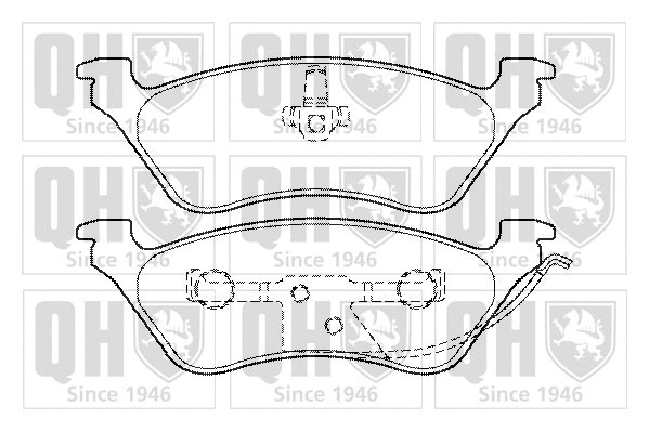 Brake Pad Set, disc brake (BP1346)