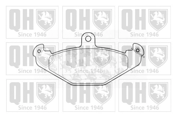 Brake Pad Set, disc brake (BP1256)