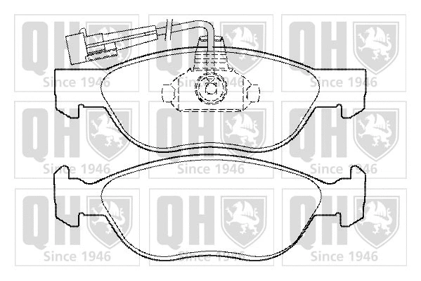 Brake Pad Set, disc brake (BP1353)