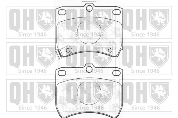 Brake Pad Set, disc brake (BP564)
