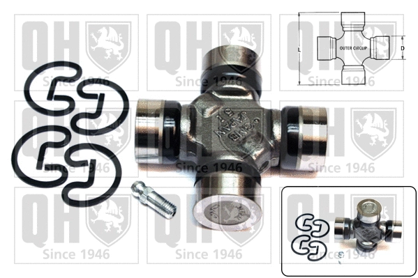 Universal Joint, differential pinion gear (QL403)
