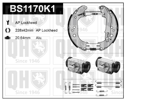 Brake Shoe Set (BS1170K1)